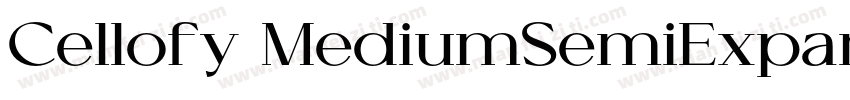 Cellofy MediumSemiExpanded字体转换